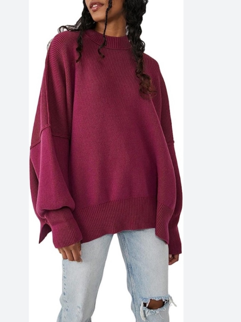Free People Easy Street Slouchy Tunic Sweater XL NWT